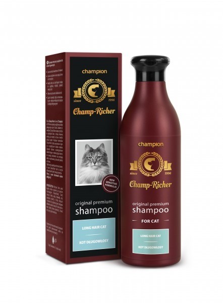 Higiena, pielęgnacja sierści - Champ-Richer Szampon dla kotów długowłosych 250ml