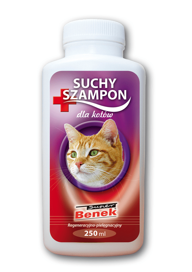 Higiena, pielęgnacja sierści - Benek Suchy szampon regeneracyjny dla kota 250ml