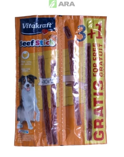 Przysmaki dla psa - Vitakraft Beef Stick 3+1 indyk