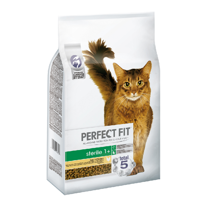 Karmy suche dla kota - Perfect Fit Sterile 1+ Bogaty w kurczaka 7kg