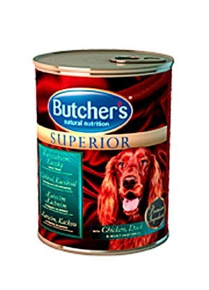 Karmy mokre dla psa - Butchers Superior kurczak kaczka warzywa 6x400g