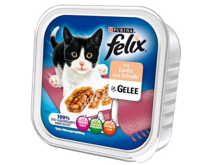 Karmy mokre dla kota - Felix w galaretce tacka 100g x 12