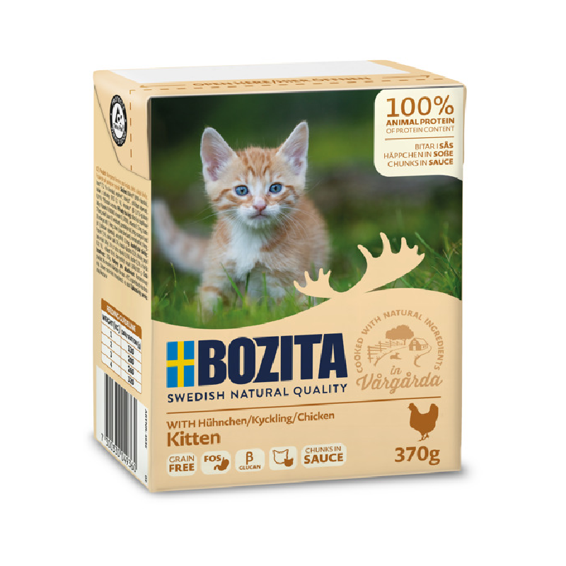 Karmy mokre dla kota - Bozita Kitten w sosie z kurczakiem 370g