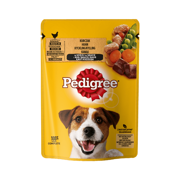 Karmy mokre dla psa - Pedigree Adult w sosie 100g x 12