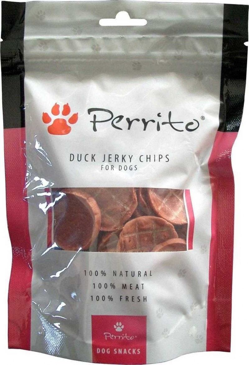 Przysmaki dla psa - Perrito Dog Duck Jerky Chips 100g