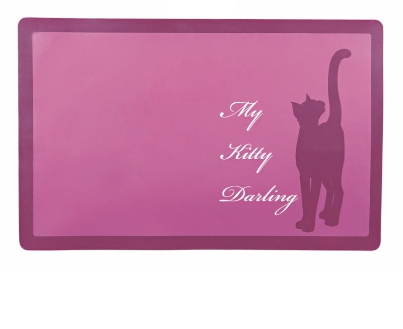 Miski i akcesoria do misek - Trixie podkładka pod miskę My Kitty Darling