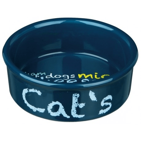 Miski i akcesoria do misek - Trixie miska ceramiczna dla kota niebieska 0,3l