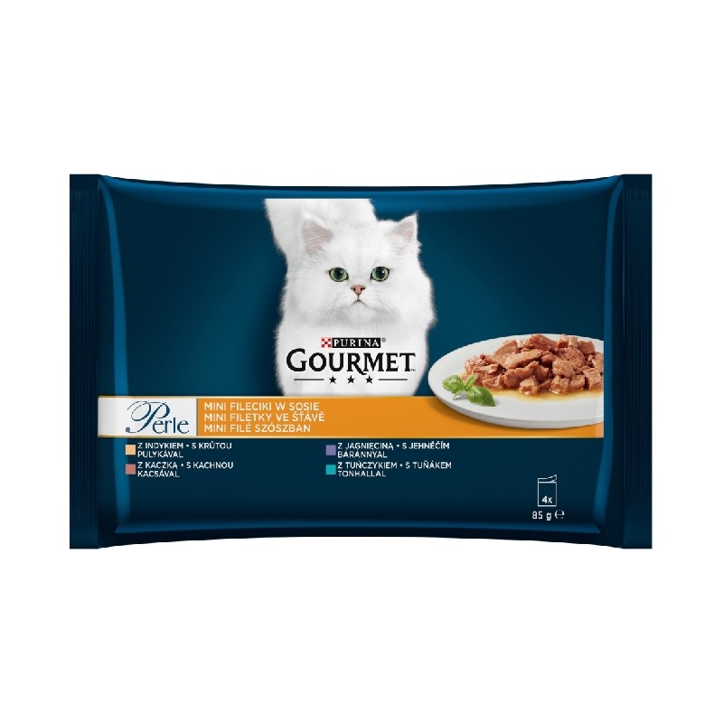 Karmy mokre dla kota - Gourmet Perle Mini Fileciki w sosie Standard 85g