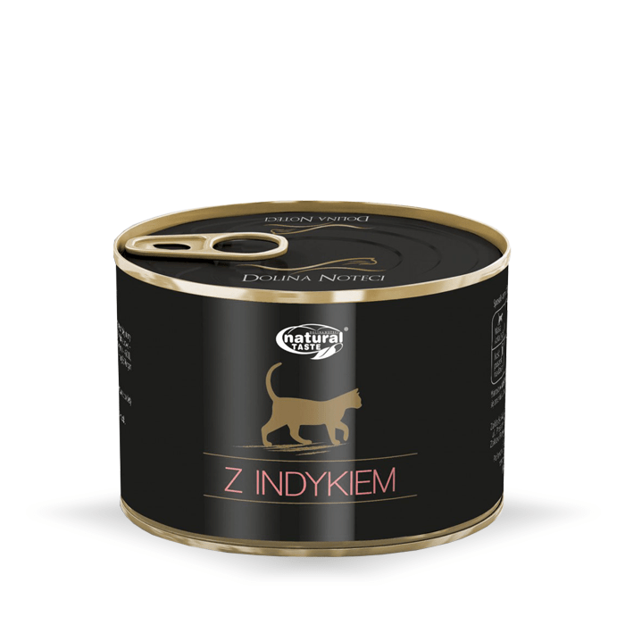 Karmy mokre dla kota - Natural Taste Adult z indykiem 185g