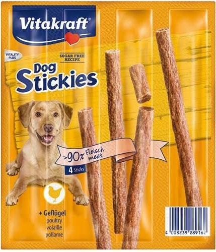 Przysmaki dla psa - Vitakraft Dog Stickies Kura 44g (4 szt.)