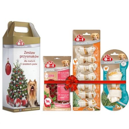 Przysmaki dla psa - 8in1 Zestaw świątecznych smakołyków dla psa small&medium