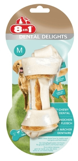 Przysmaki dla psa - 8in1 Dental Delights Bones kość wiązana M