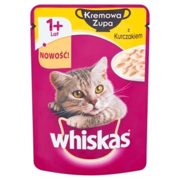Karmy mokre dla kota - Whiskas Kremowa zupa 85g x 12