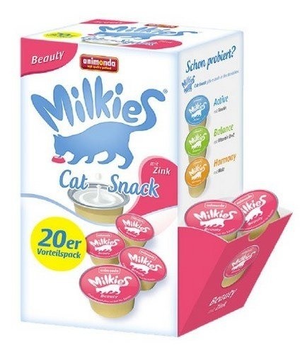 Przysmaki dla kota - Animonda Kot Milkies Beauty z cynkiem 20x15g