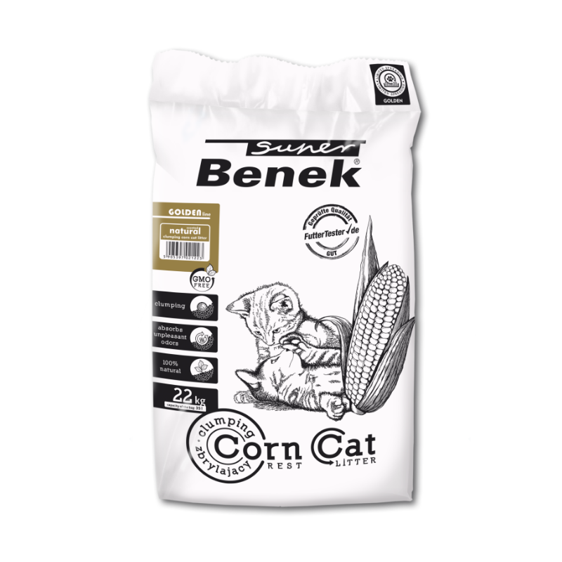 żwirek dla kota - Żwirek Super Benek Corn Cat