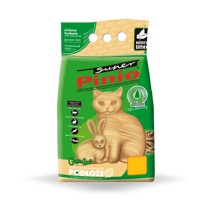 żwirek dla kota - Żwirek Super Benek Pinio Zielona Herbata