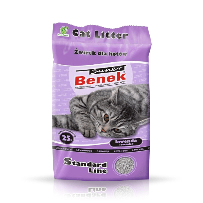 żwirek dla kota - Żwirek Super Benek Lawenda