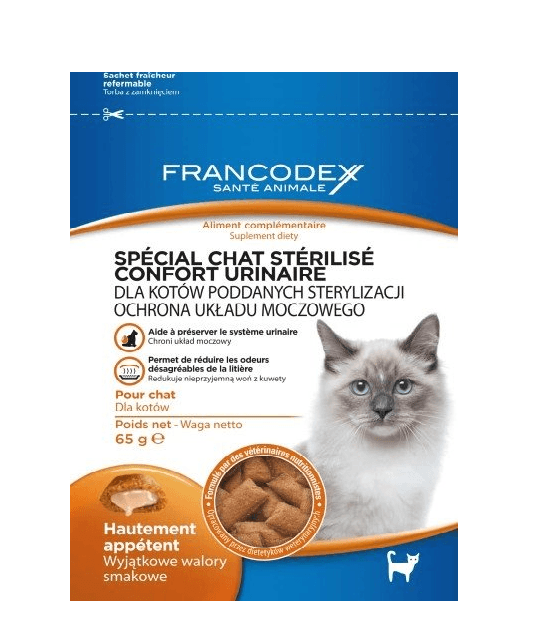 Przysmaki dla kota - Francodex przysmak dla kota na układ moczowy 65g