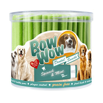 Przysmaki dla psa - Bow Wow Grain free dental ze szpinakiem 90szt.