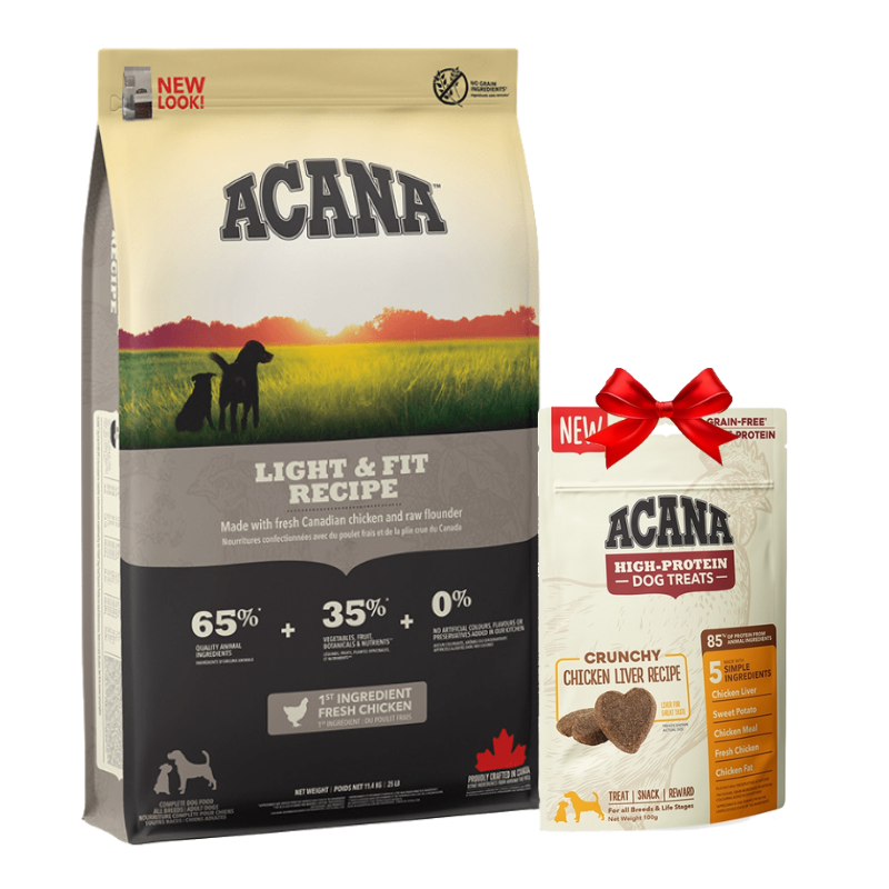 Karmy suche dla psa - Acana Heritage Adult Light and Fit