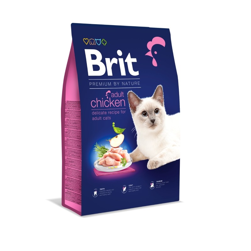 Karmy suche dla kota - Brit Premium Cat Adult Chicken