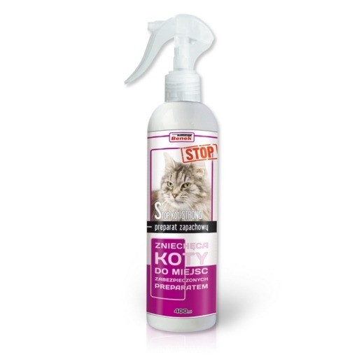 Produkty higieniczne - Super Benek Strong Spray odstraszacz dla kota 400ml