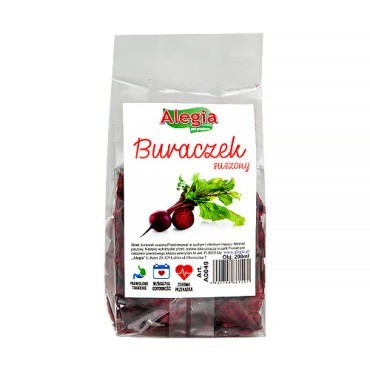 Przysmaki dla małych ssaków - Alegia Suszony burak dla gryzoni i królików 60g