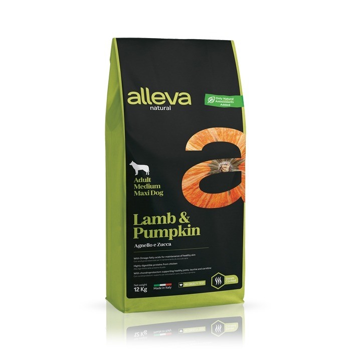 Karmy suche dla psa - Alleva Natural Adult Medium/Maxi Lamb & Pumpkin 12kg