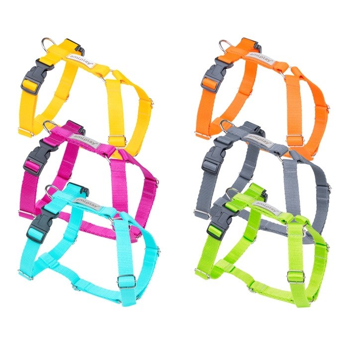 Smycze, obroże, szelki - Amiplay Guard Samba szelki regulowane [rozmiar M] 25-40 x 35-55 x 2cm