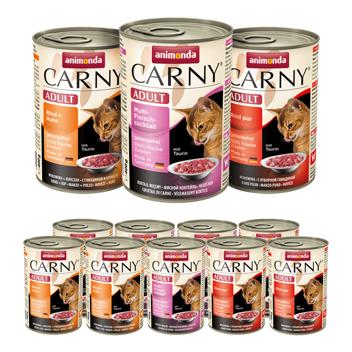 Karmy mokre dla kota - Animonda Carny Adult mix 3 smaków 800g x 12