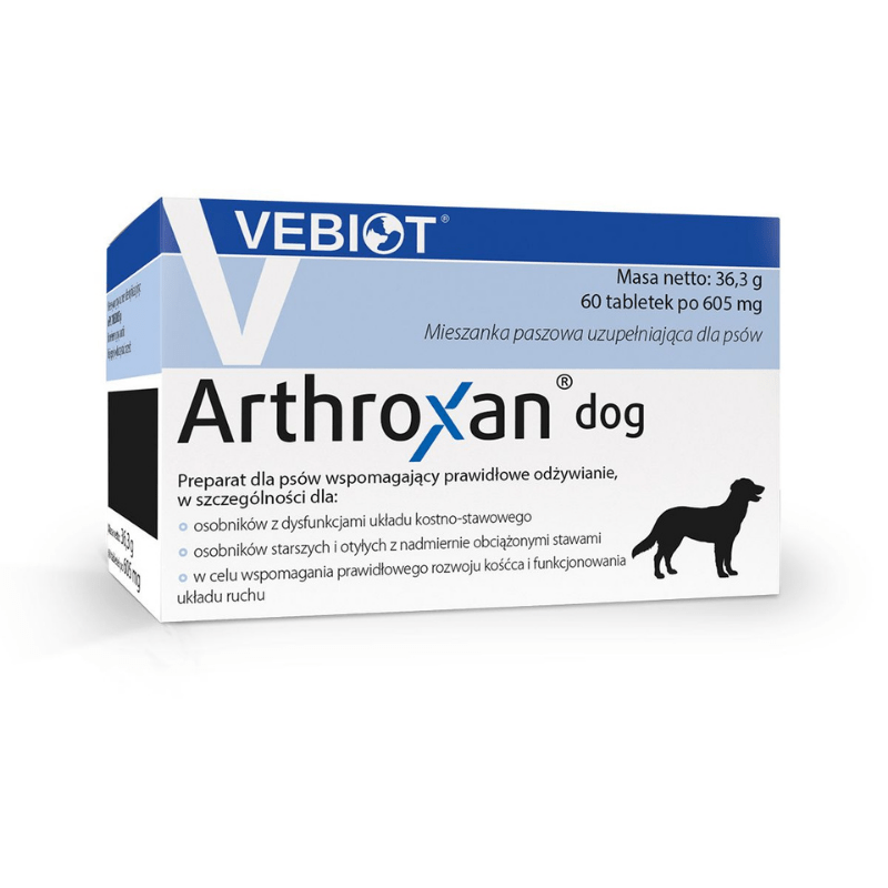Suplementy - Vebiot Arthroxan Dog na stawy 60 tabletek