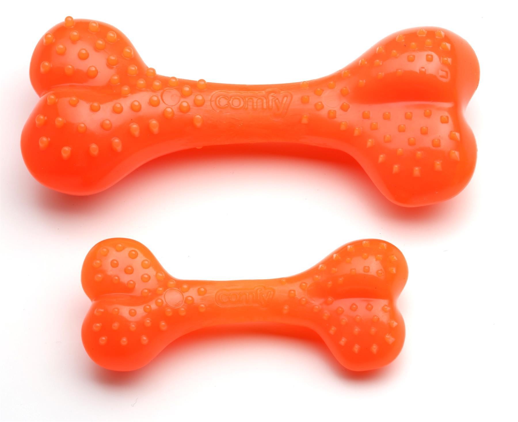 Zabawki - Comfy Zabawka Mint Dental Bone 12,5cm pomarańczowy
