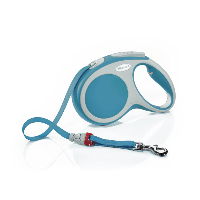 Smycze, obroże, szelki - Flexi Vario Smycz taśma turkus