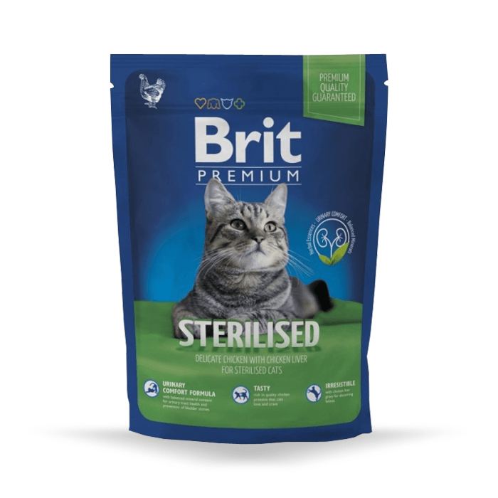 Karmy mokre dla kota - Brit Premium Cat Adult Sterilised kurczak 100g