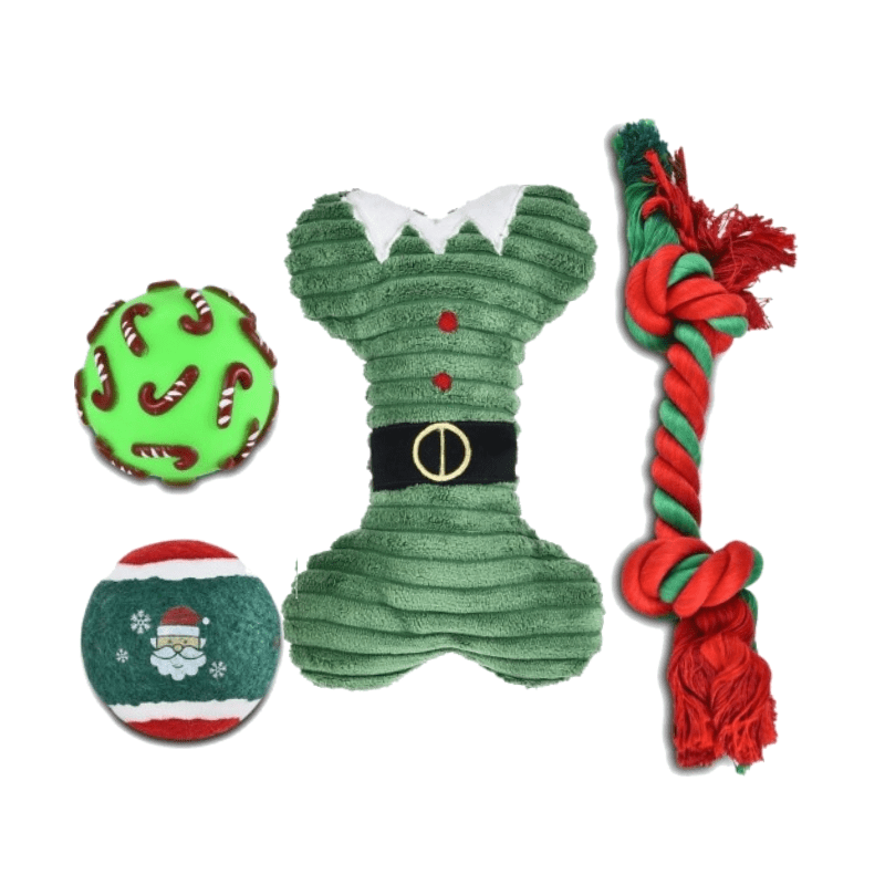 Zabawki - Barry King Zestaw zabawek świątecznych dla psa 4szt.