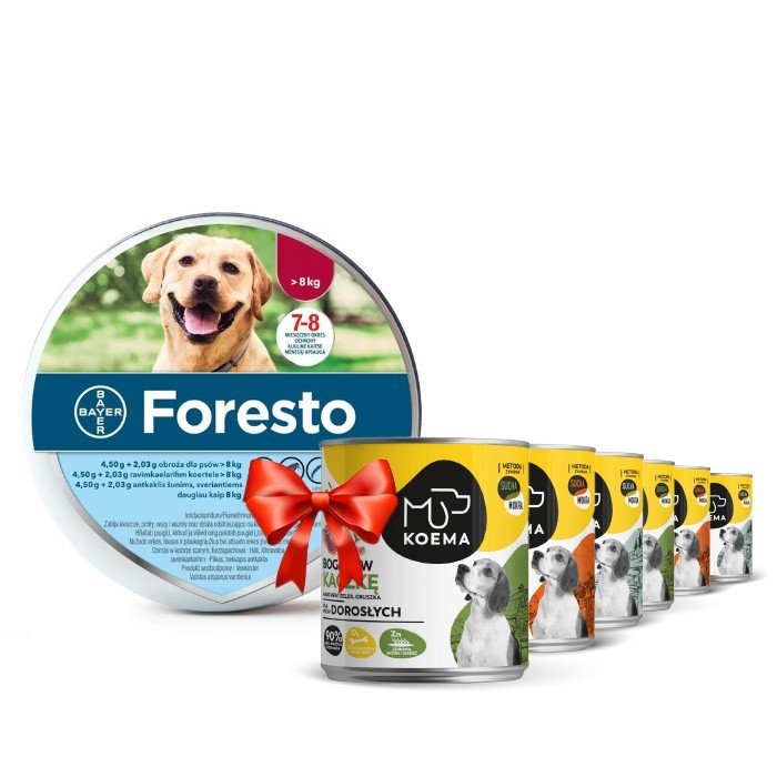 Preparaty lecznicze - Bayer Foresto Obroża insektobójcza dla psów powyżej 8kg