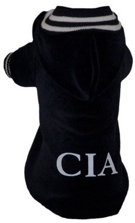 Ubranka dla psa - Grande Finale Bluza czarna CIA [rozmiar 2]