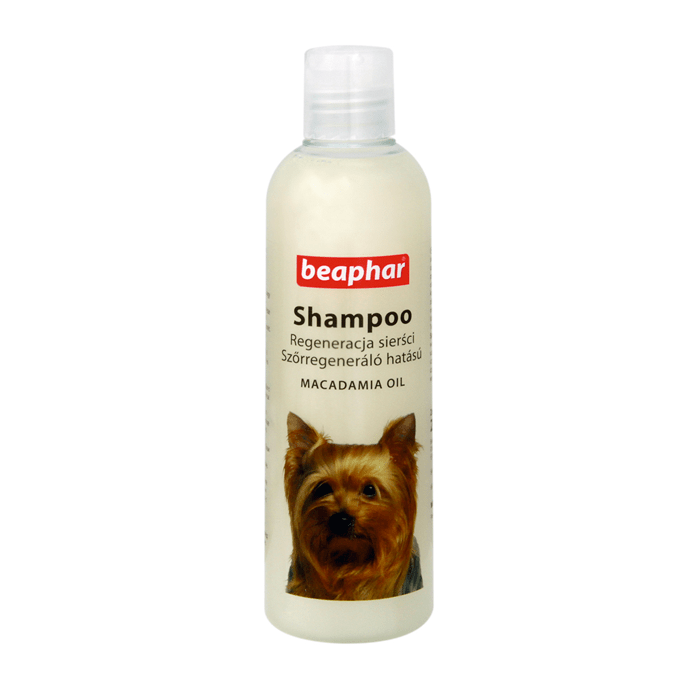 Higiena, pielęgnacja sierści - Beaphar Szampon dla psa regenerujący z olejkiem makadamia 250ml