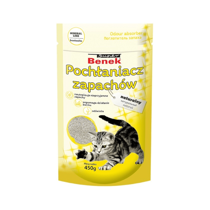 Kuwety, łopatki dla kota - Benek pochłaniacz zapachów naturalny 450g