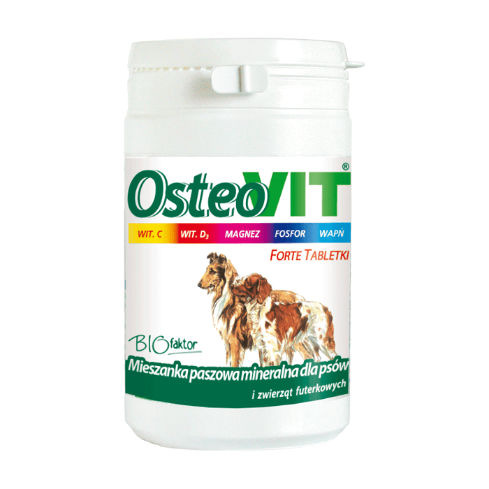 Suplementy - Biofaktor Osteovit Forte preparat witaminowy dla psa 150 tabletek