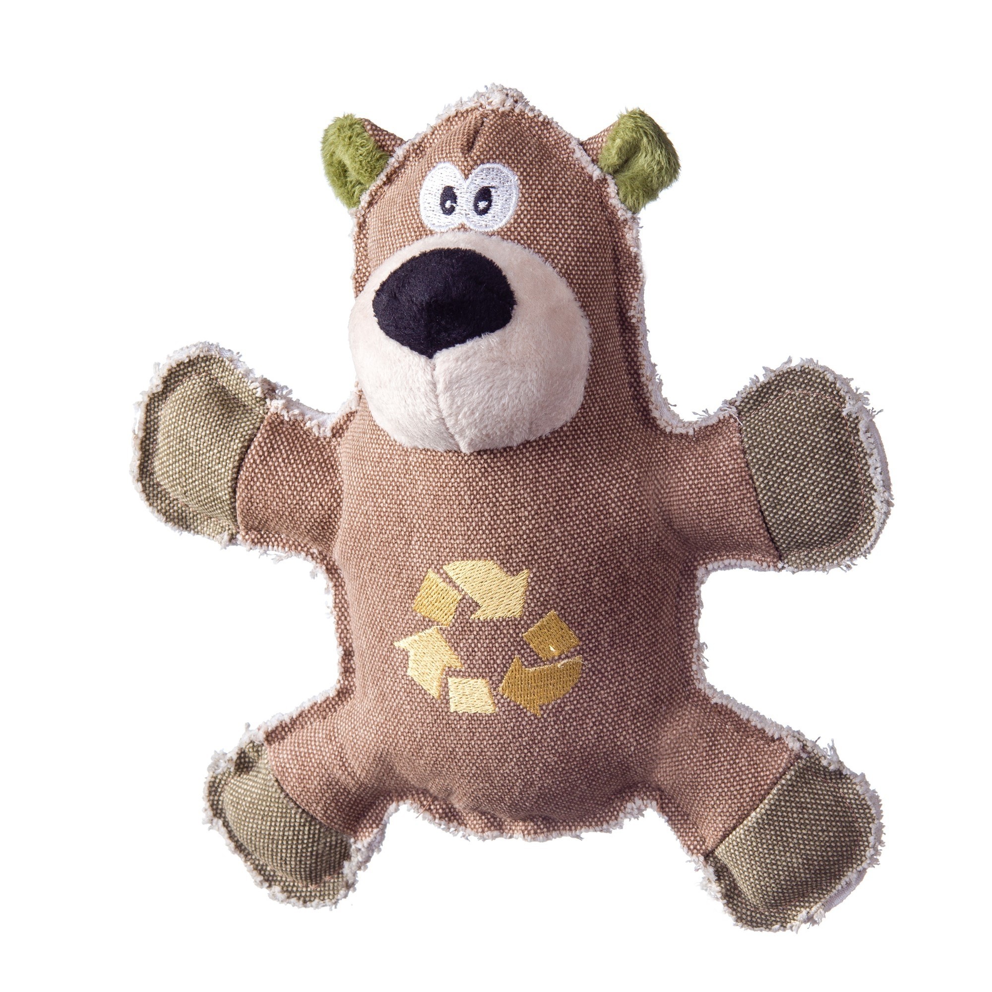 Zabawki - Barry King Niedźwiedź wytrzymała zabawka z pluszowym wypełnieniem i piszczałkami 25cm