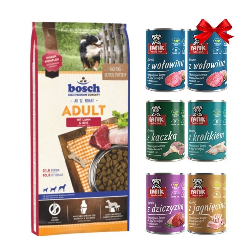 Karmy suche dla psa - Bosch Adult Lamb & Rice