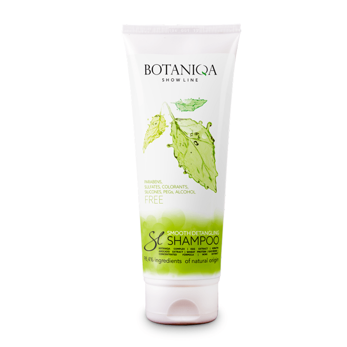 Higiena, pielęgnacja sierści - Botaniqa Show Line Smooth Detangling Shampoo Szampon dla ras długowłosych 250ml