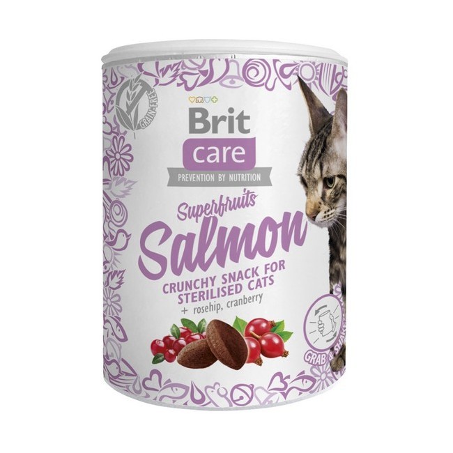 Przysmaki dla kota - Brit Care Cat Snack Superfruits salmon 100g