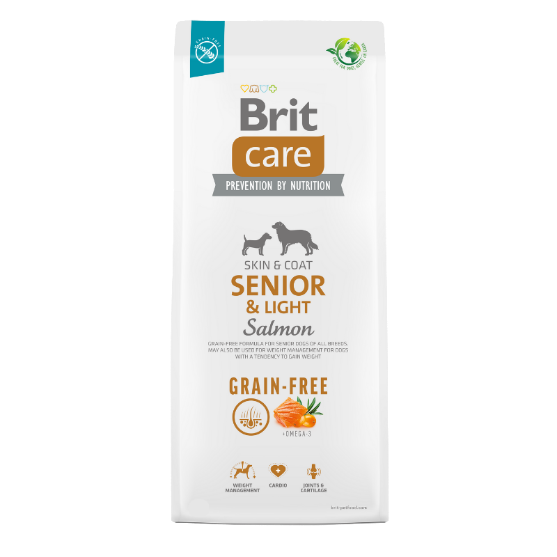 Karmy suche dla psa - Brit Care Grain-free Senior & Light Salmon
