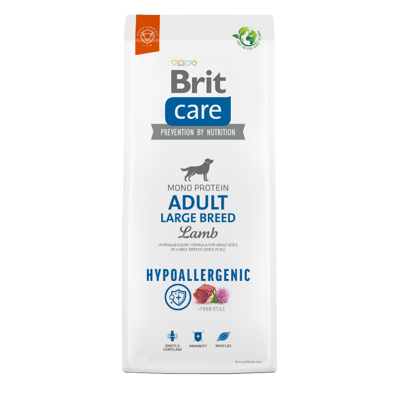 Karmy suche dla psa - Brit Care Hypoallergenic Adult Large Breed Lamb