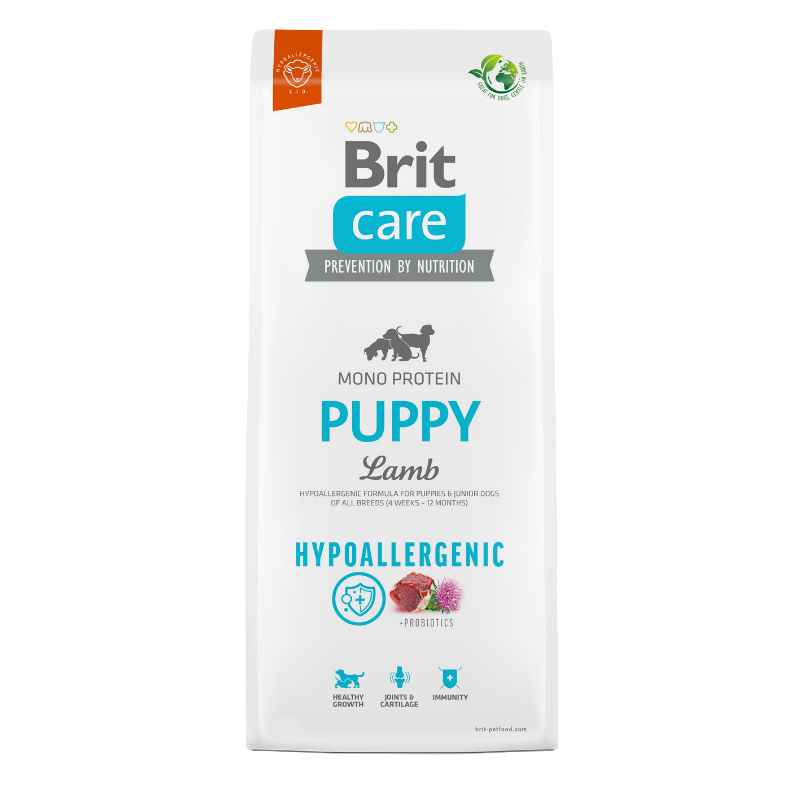 Karmy suche dla psa - Brit Care Hypoallergenic Puppy Lamb