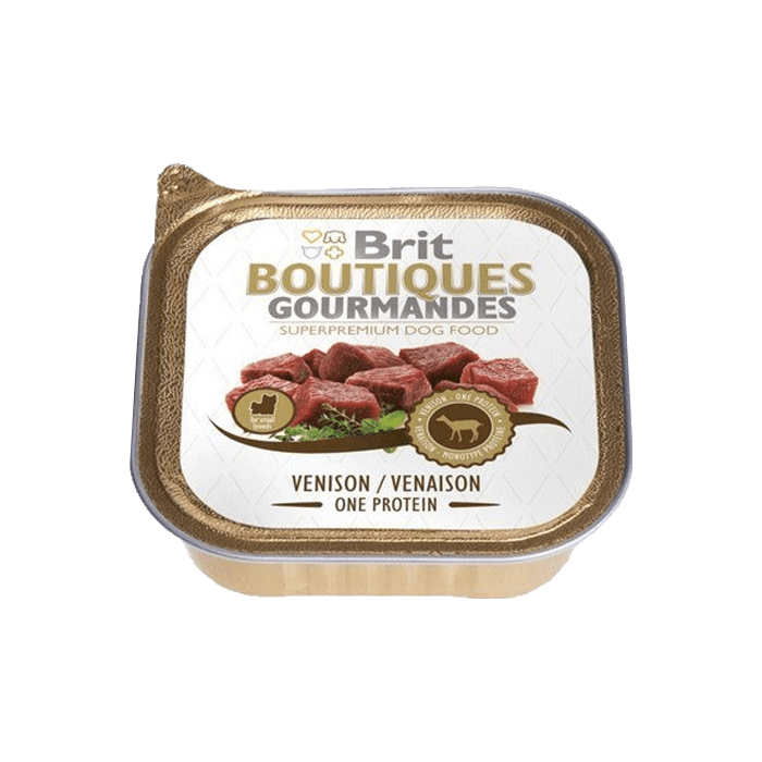 Karmy mokre dla psa - Brit Boutiques Gourmandes Small Breed One Meat 150g x 12