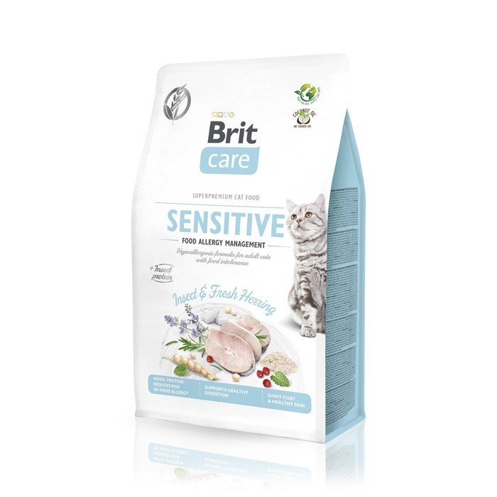 Karmy suche dla kota - Brit Care Cat Grain-free Sensitive Insect & Herring