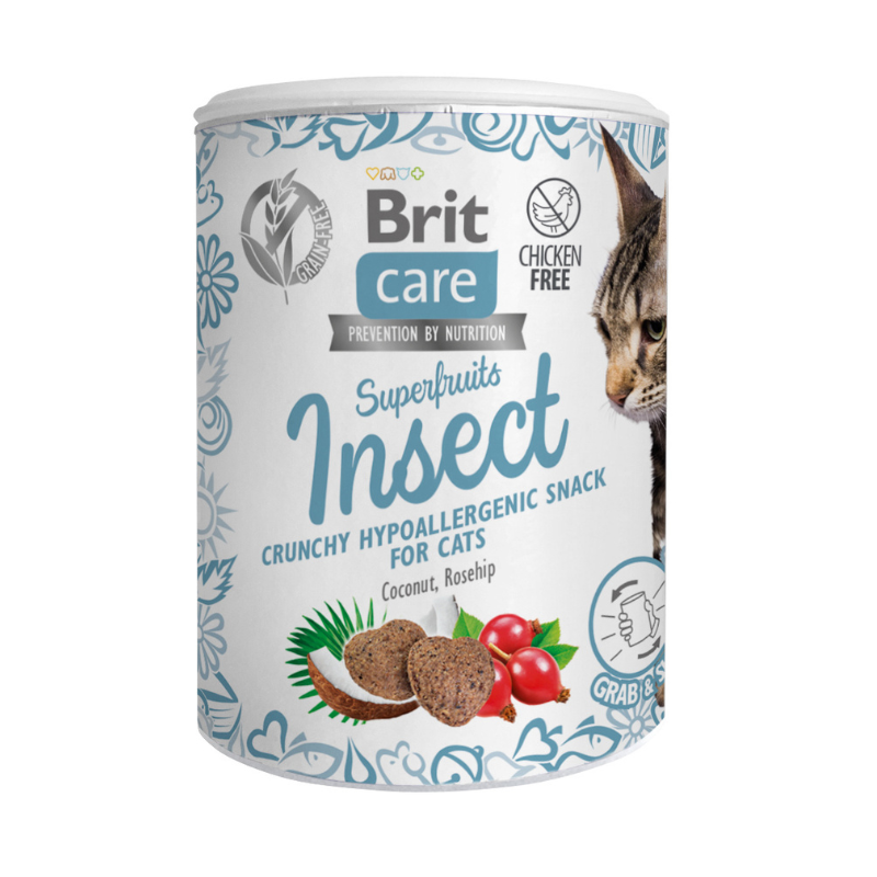 Przysmaki dla kota - Brit Care Cat Snack Superfruits insect 100g